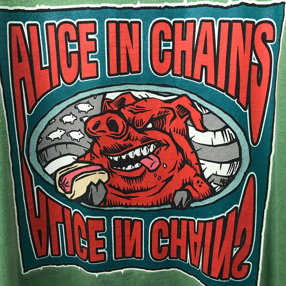 Vintage 1996 Alice in Chains Band Tour shirt Layne Staleys last tour PIG - Picture 2 of 10